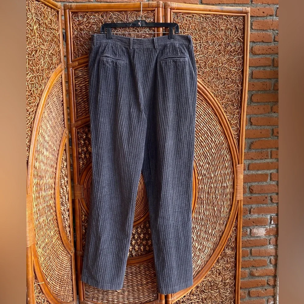 Vintage Vires Men's Gray Corduroy Pants Size 40 Great Condition